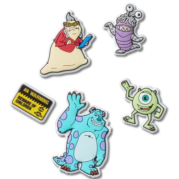 Disney Pixar Monsters Inc Crocs Jibbitz Charms set of 5 NWT - Picture 9 of 9